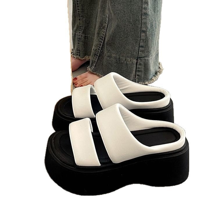 Suitable For Height Increasing Leisure Platform Slippers