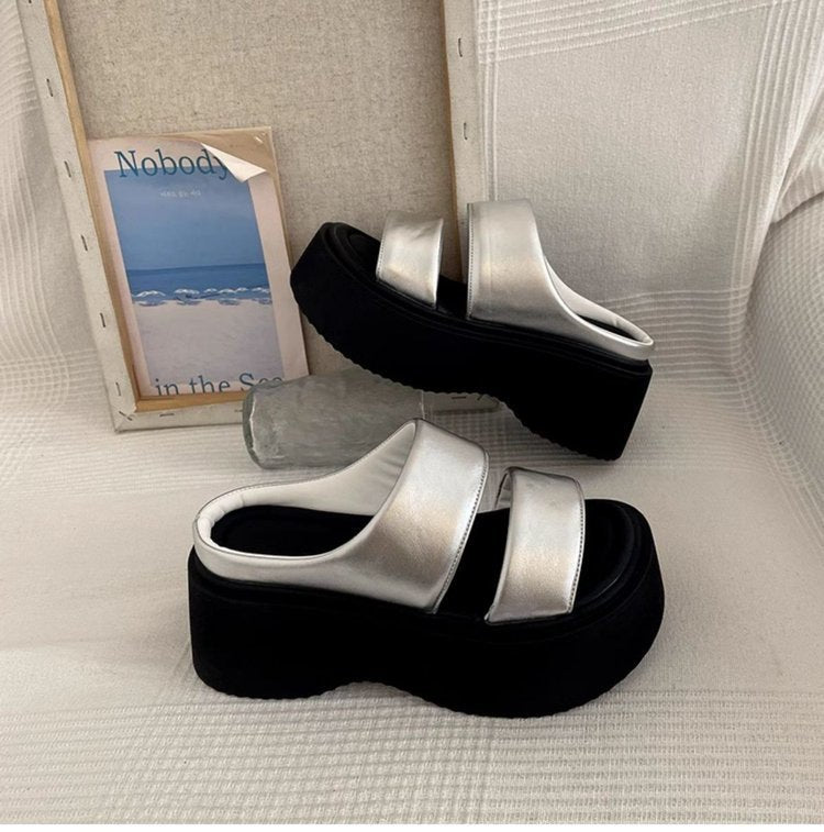 Suitable For Height Increasing Leisure Platform Slippers