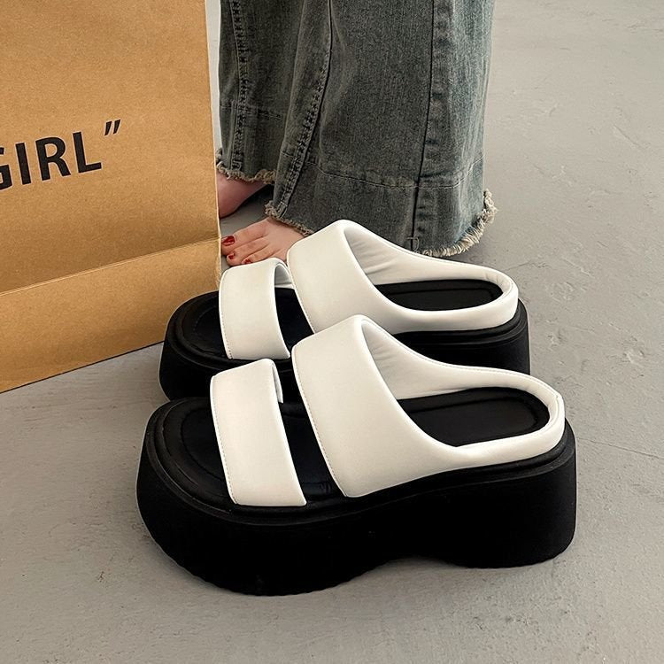 Suitable For Height Increasing Leisure Platform Slippers