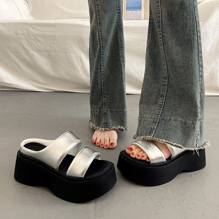 Suitable For Height Increasing Leisure Platform Slippers
