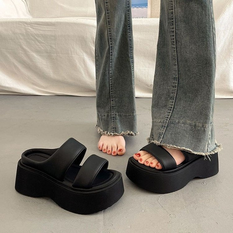 Suitable For Height Increasing Leisure Platform Slippers