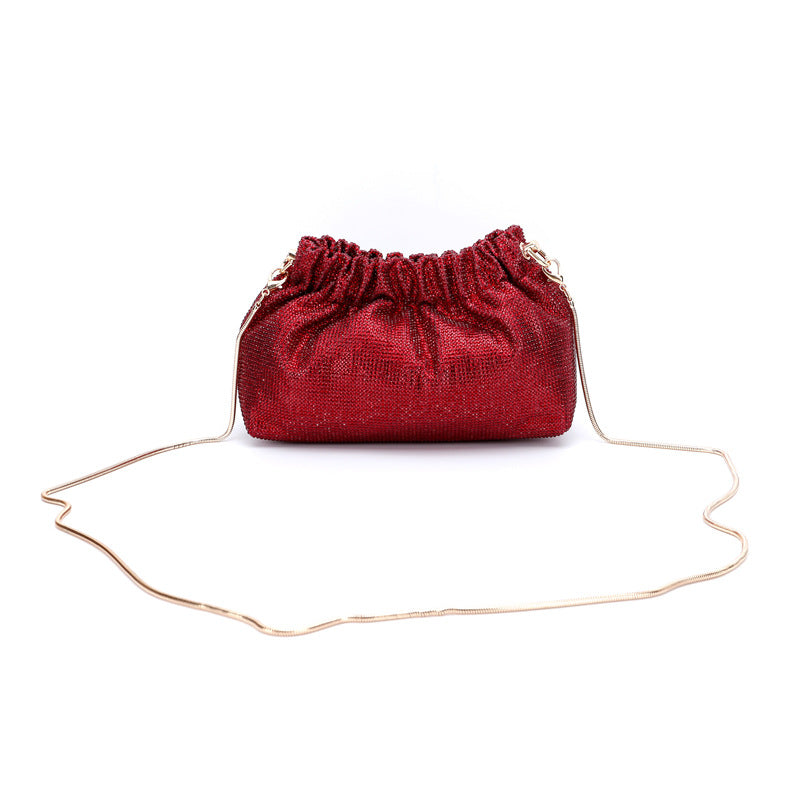 Full Diamond Evening Wear Veneer Drawstring Bag