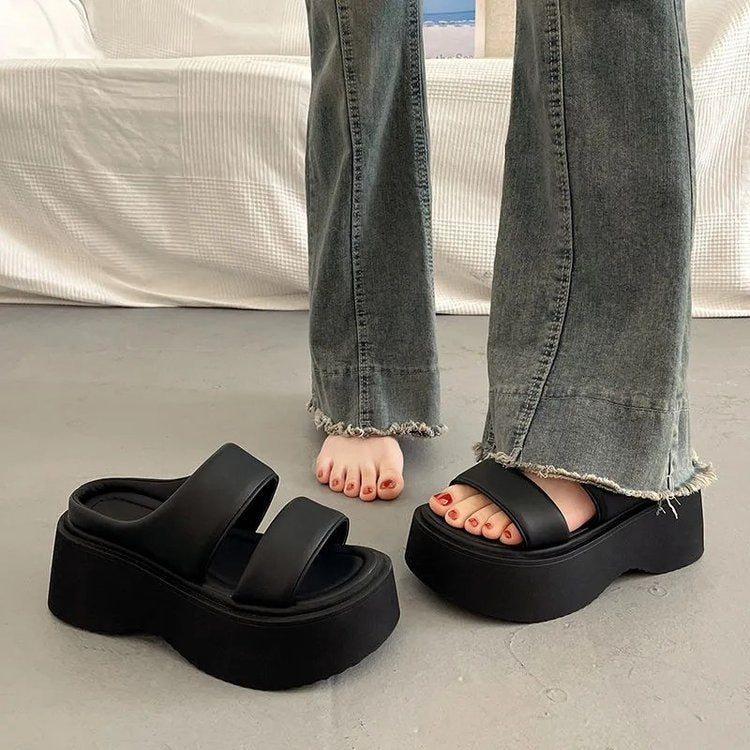 Suitable For Height Increasing Leisure Platform Slippers