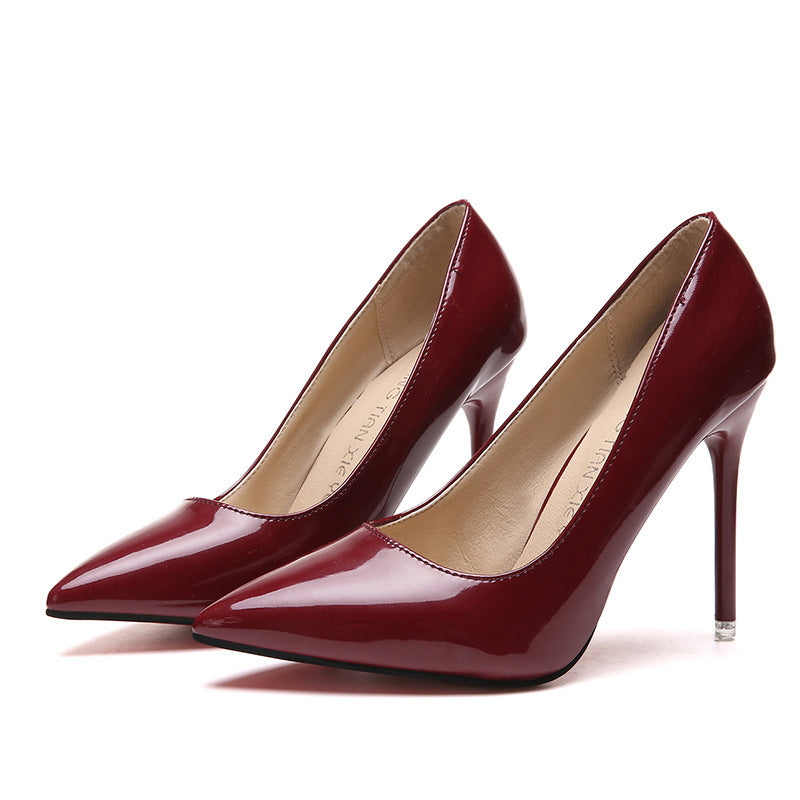 Women's Shoes Spring Nude Stiletto Heel Pointed High Heels
