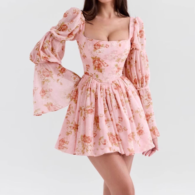 Fashion Dress Female Sweet Printed