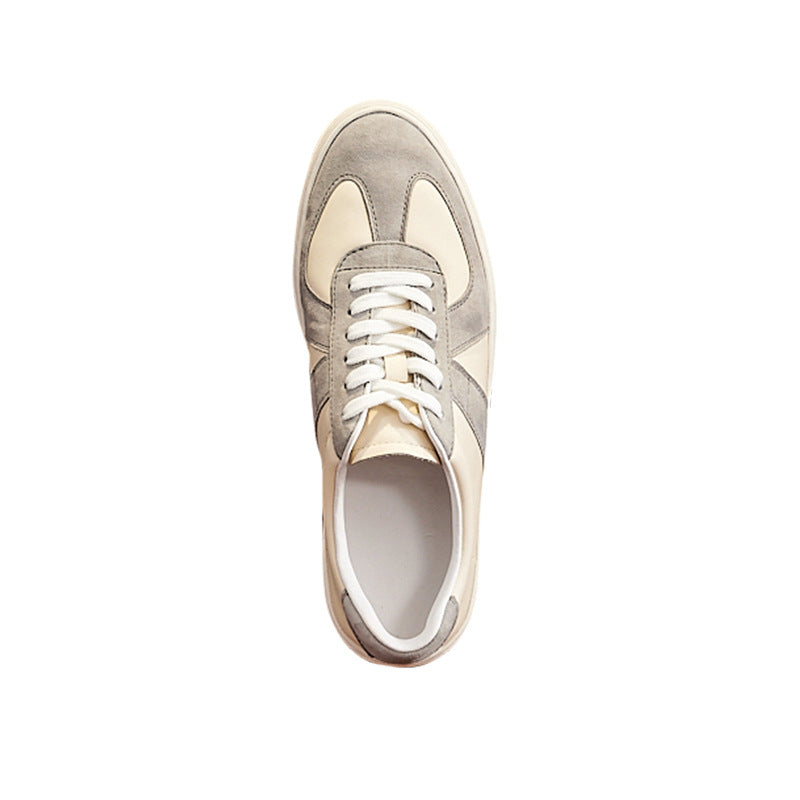 Retro Color Matching Couple Casual Flat Skateboard Shoes