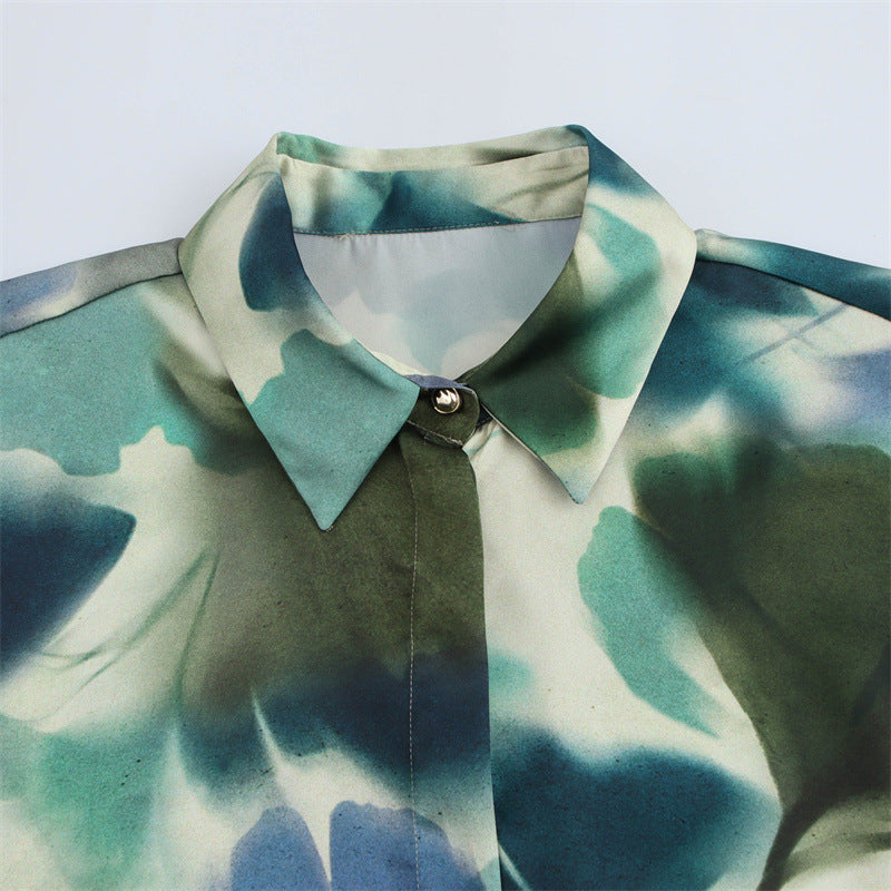 Fashion Loose Casual Retro Printed Temperament